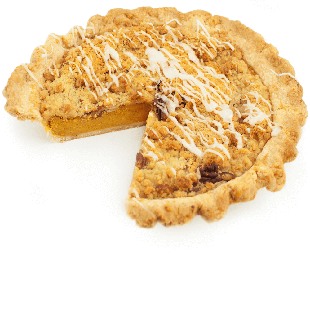 Sliced Bourbon Pecan Pumpkin Pie from The Pie Hole